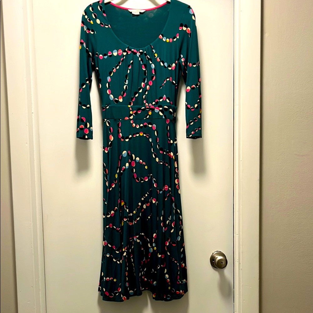 Green classic Boden midi dress